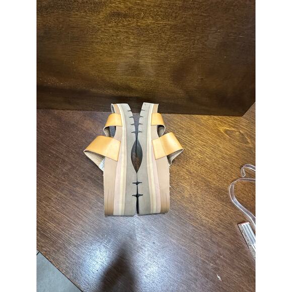 Reef Women 8 Cushion Neutral Tan Comfort Sandals Platform Double Strap Beachy - Picture 6 of 9